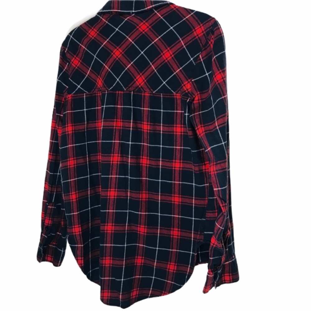 Polly & Esther plaid shirt size L long sle… - Picture 5 of 6
